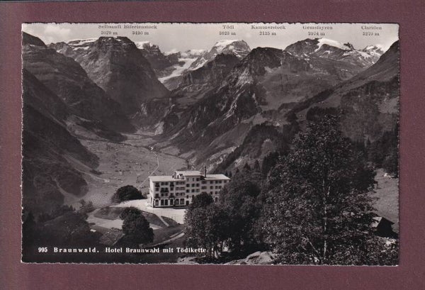 BRAUNWALD - Hotel - Tödikette - 1955