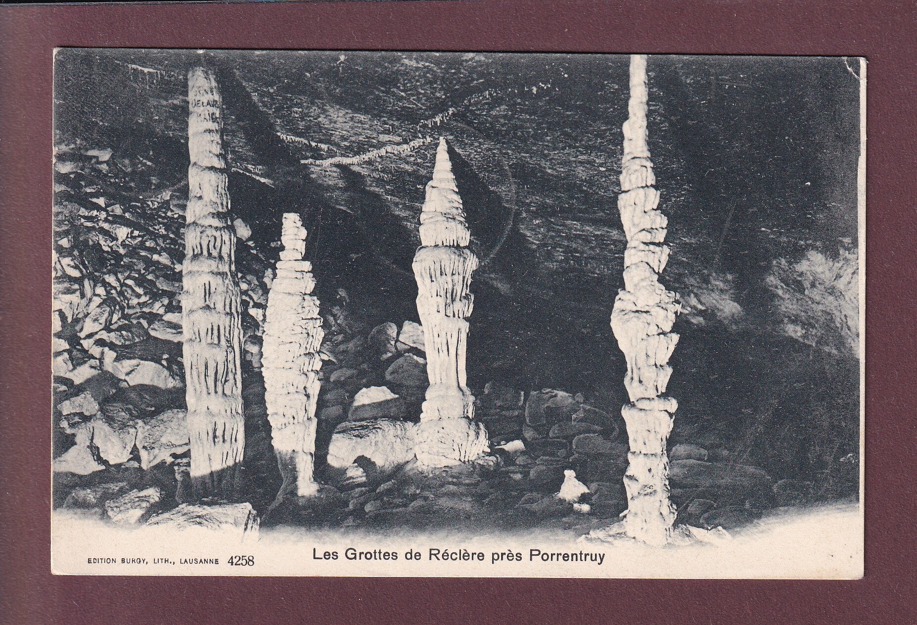 Porrentruy - Grottes de RECLERE - 1906