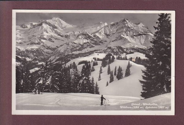 GSTAAD - Windspillen - Wildhorn - 1933 // Falte //