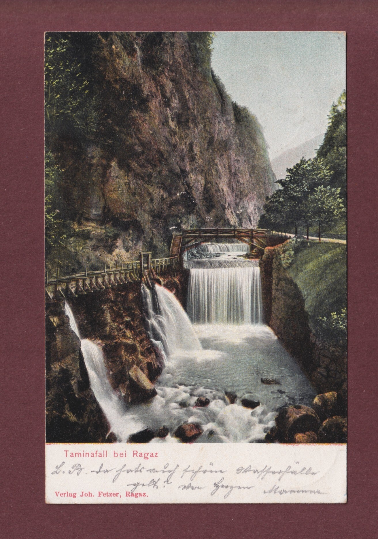 TAMINAFALL bei Ragaz - 1905