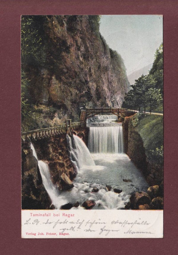 TAMINAFALL bei Ragaz - 1905