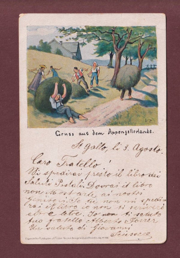 Gruss aus dem APPENZELLERLANDE - 1899 - V. Tobler // Eckbüge //