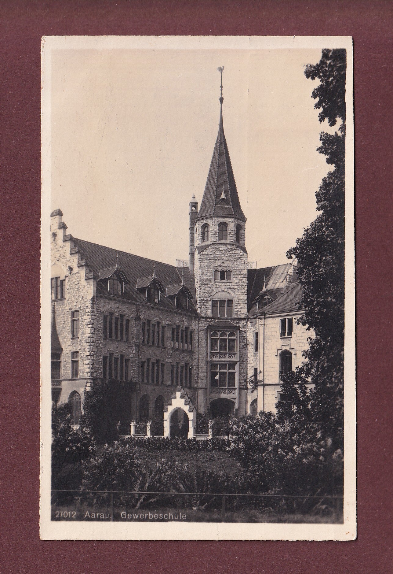 AARAU - Gewerbeschule - 1924