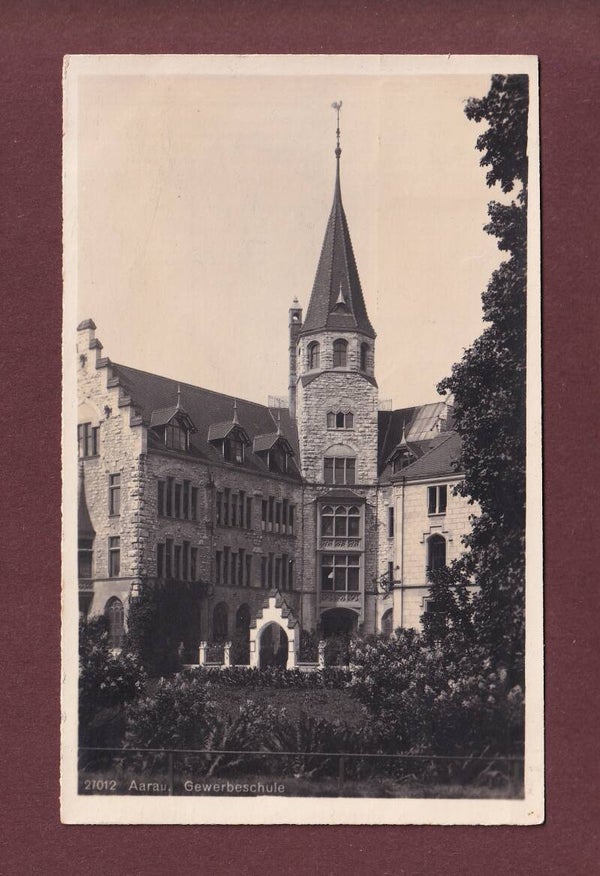 AARAU - Gewerbeschule - 1924