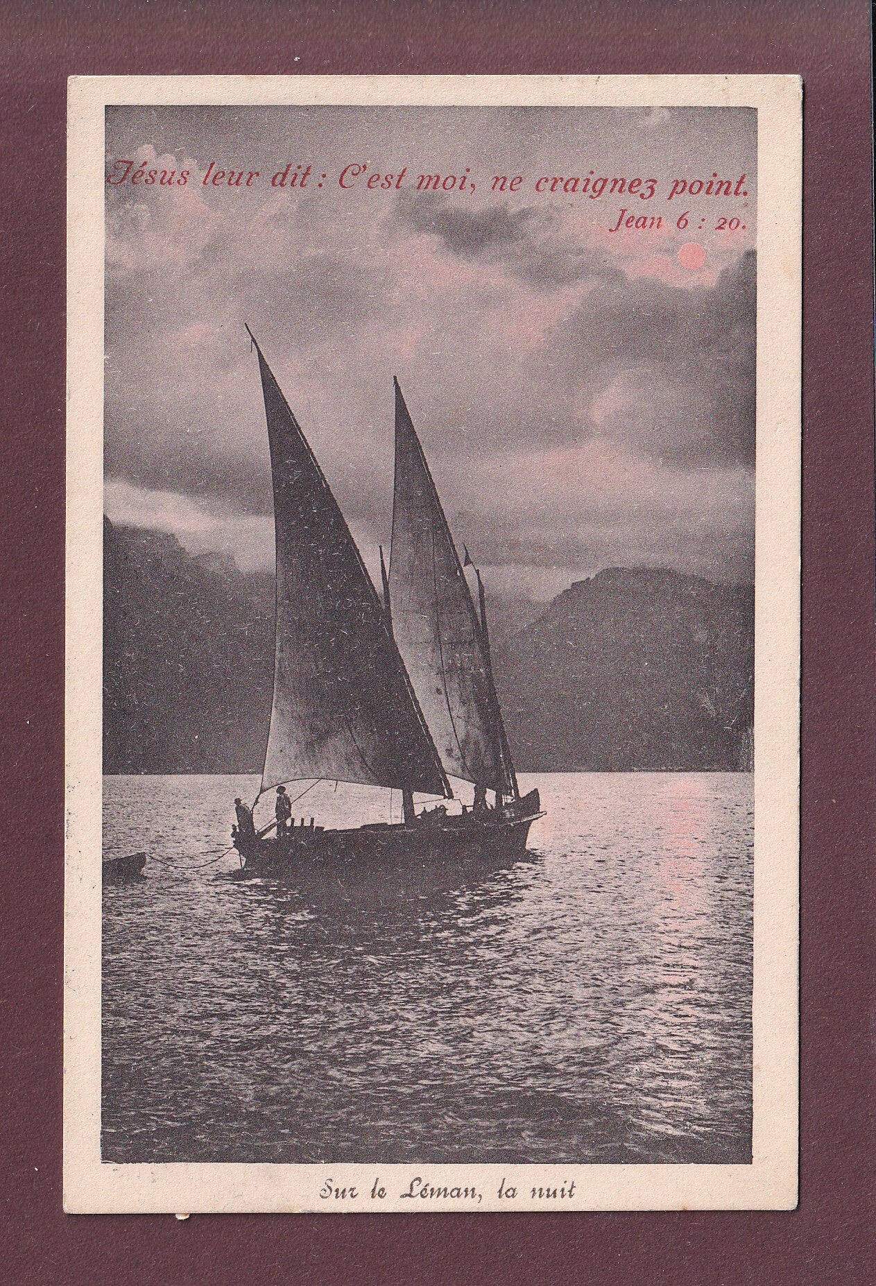 BARQUE du LEMAN - Verset - 1913