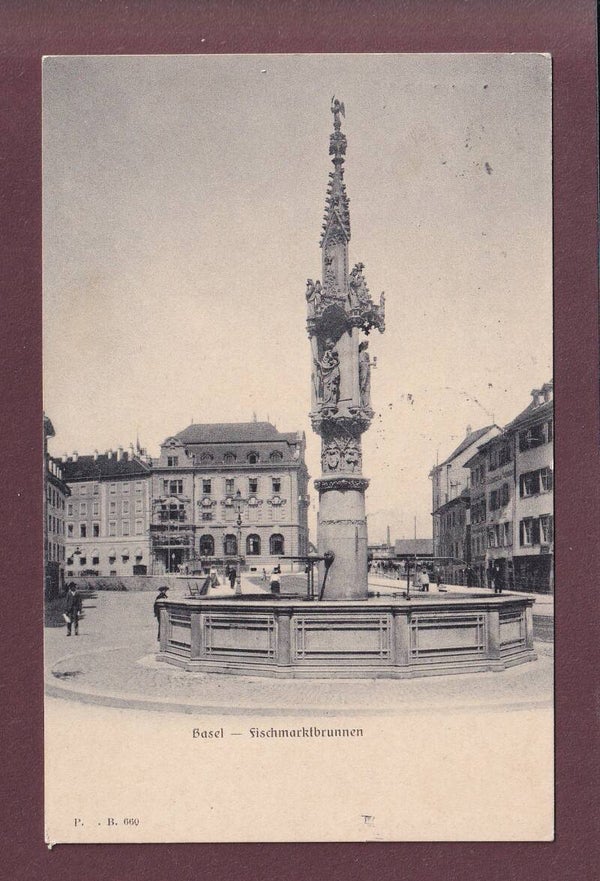 BASEL - Fischmarktbrunnen - 1923