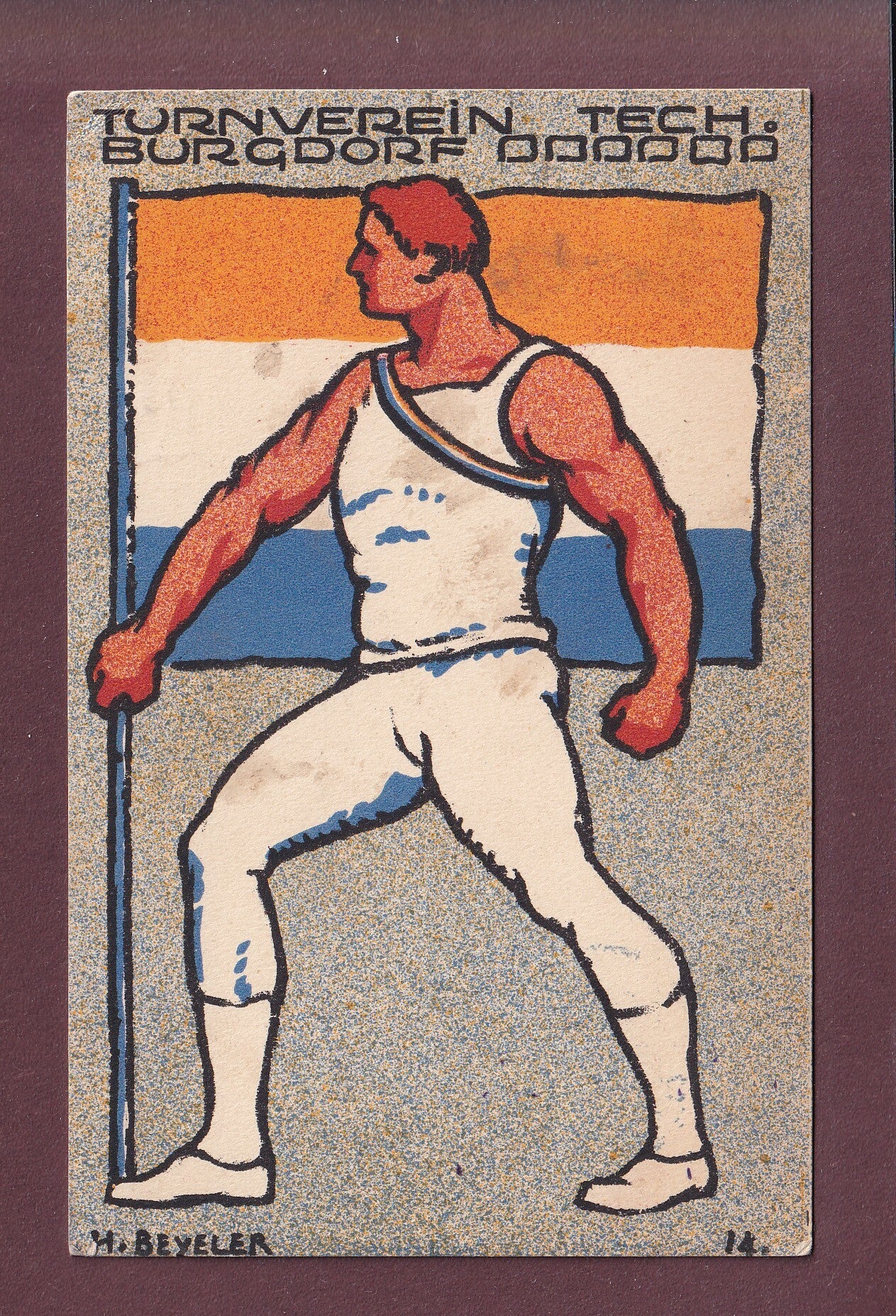 BURGDORF - Turnerein Tech - 1915 - H. Beyeler // Eckbug //