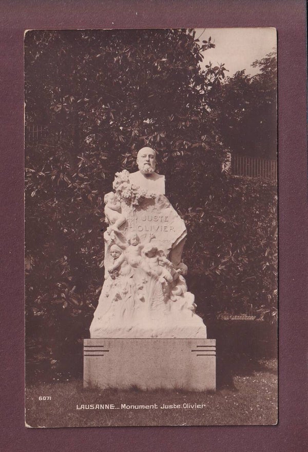 LAUSANNE - Monument Juste Olivier - 1936