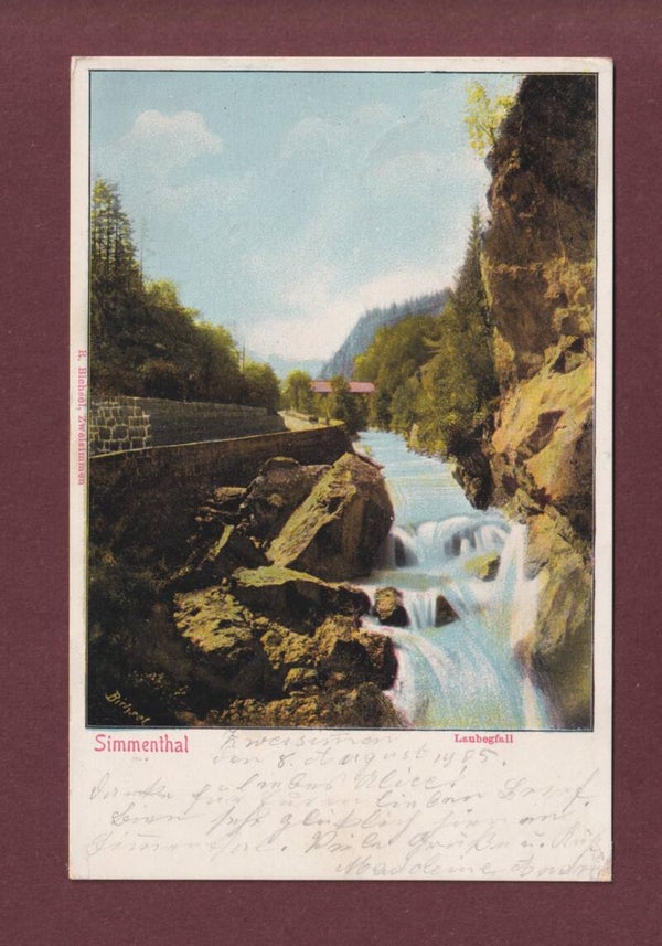 SIMMENTHAL - Laubegfall - 1905