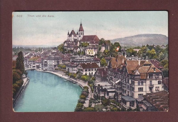 THUN und die Aare - Teilansicht