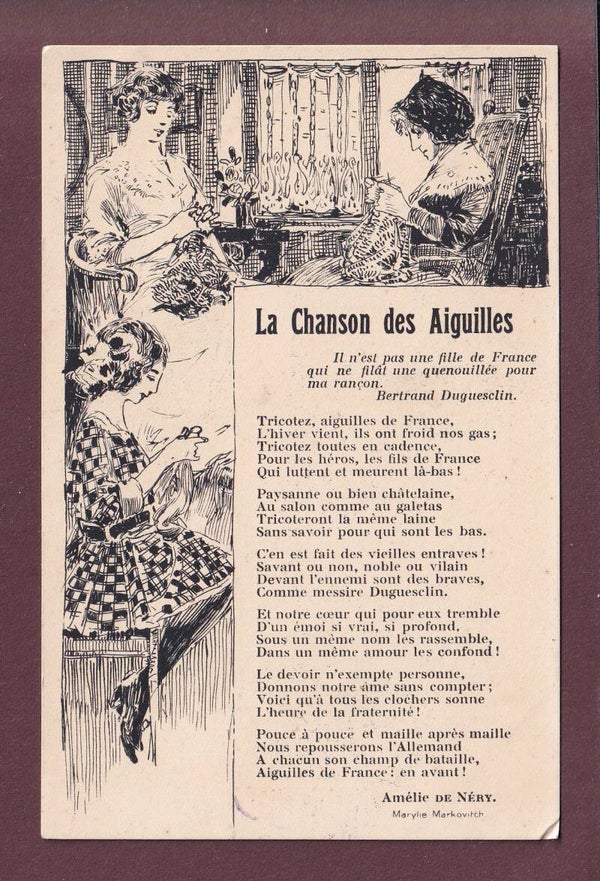 La chanson des AIGUILLES - Tricot du soldat