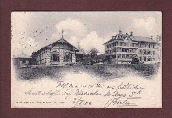 ST. GALLEN - Gruss aus dem Nest - 1903