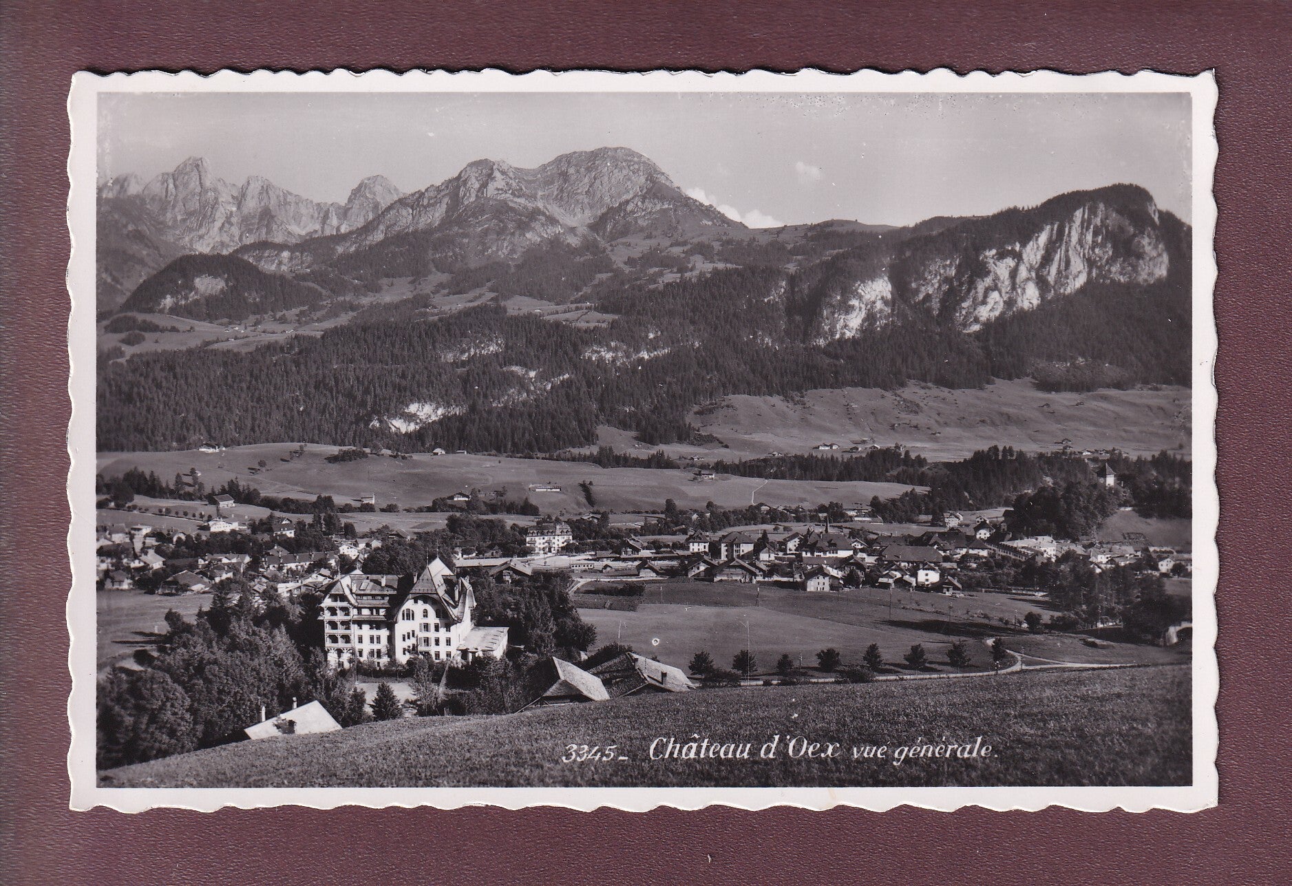 CHÂTEAU D'OEX - Vue générale - 1943