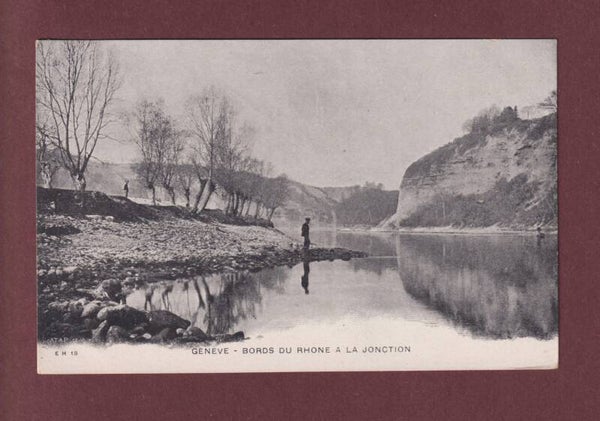 GENEVE - Bords du Rhône à la jonction