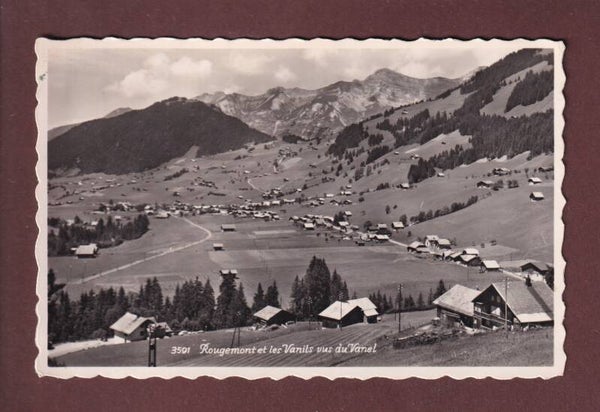 ROUGEMONT et Les Vanils vus du Vanel - 1952
