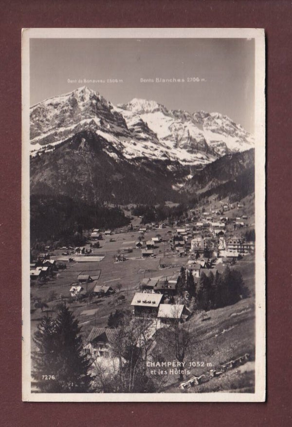 CHAMPERY et les Hôtels