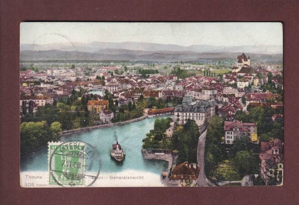 THUN - Teilansicht - Schiff - 1908