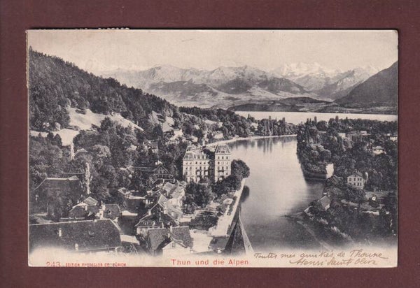 THUN - Teilansicht - 1905 // leicht gefaltet //