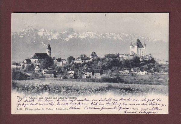 THUN - Schloss und Kirche - 1906
