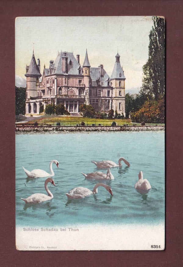 SCHLOSS SCHADAU bei Thun - 1908