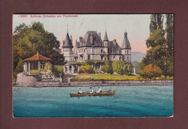 SCHLOSS SCHADAU am Thunersee - 1922