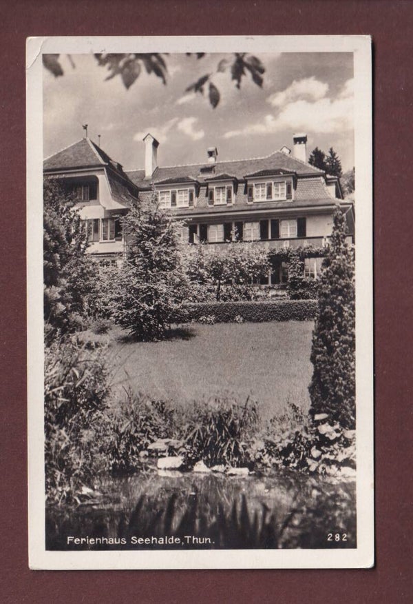 THUN - Ferienheim Seehalde - 1933 // Eckbug //