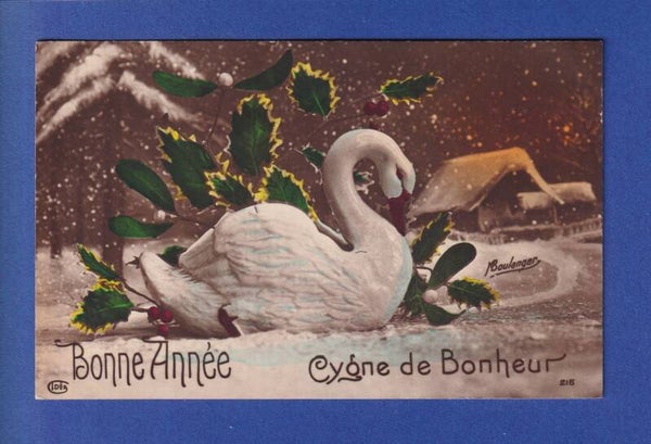 NOUVEL AN - Cygne de Bonheur - 1917