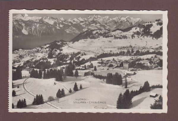 HUEMOZ - VILLARS - CHESIERES - 1942 - Obl. Buffet terminus