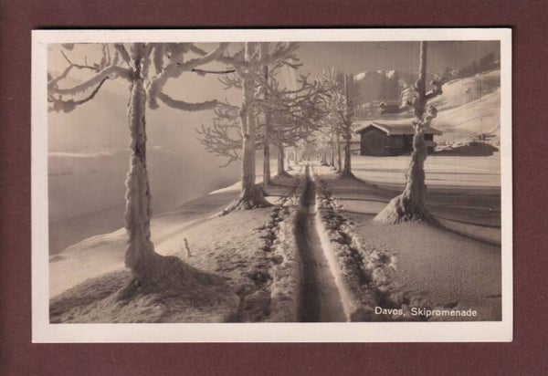 DAVOS - Skipromenade - 1928