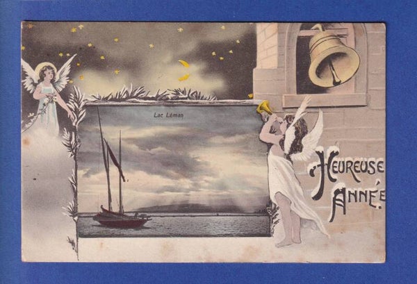 NOUVEL AN - Anges - Lac Léman - 1908