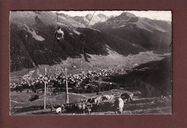 DAVOS - Sessellift am Strelapass - 1949