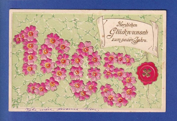 NEUJAHR - Blumen - 1905