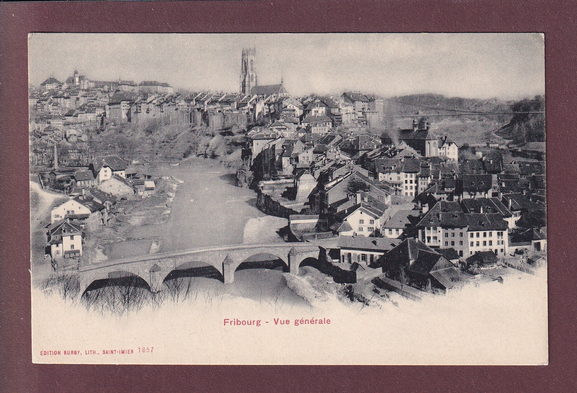 FRIBOURG - Vue partielle - Sarine