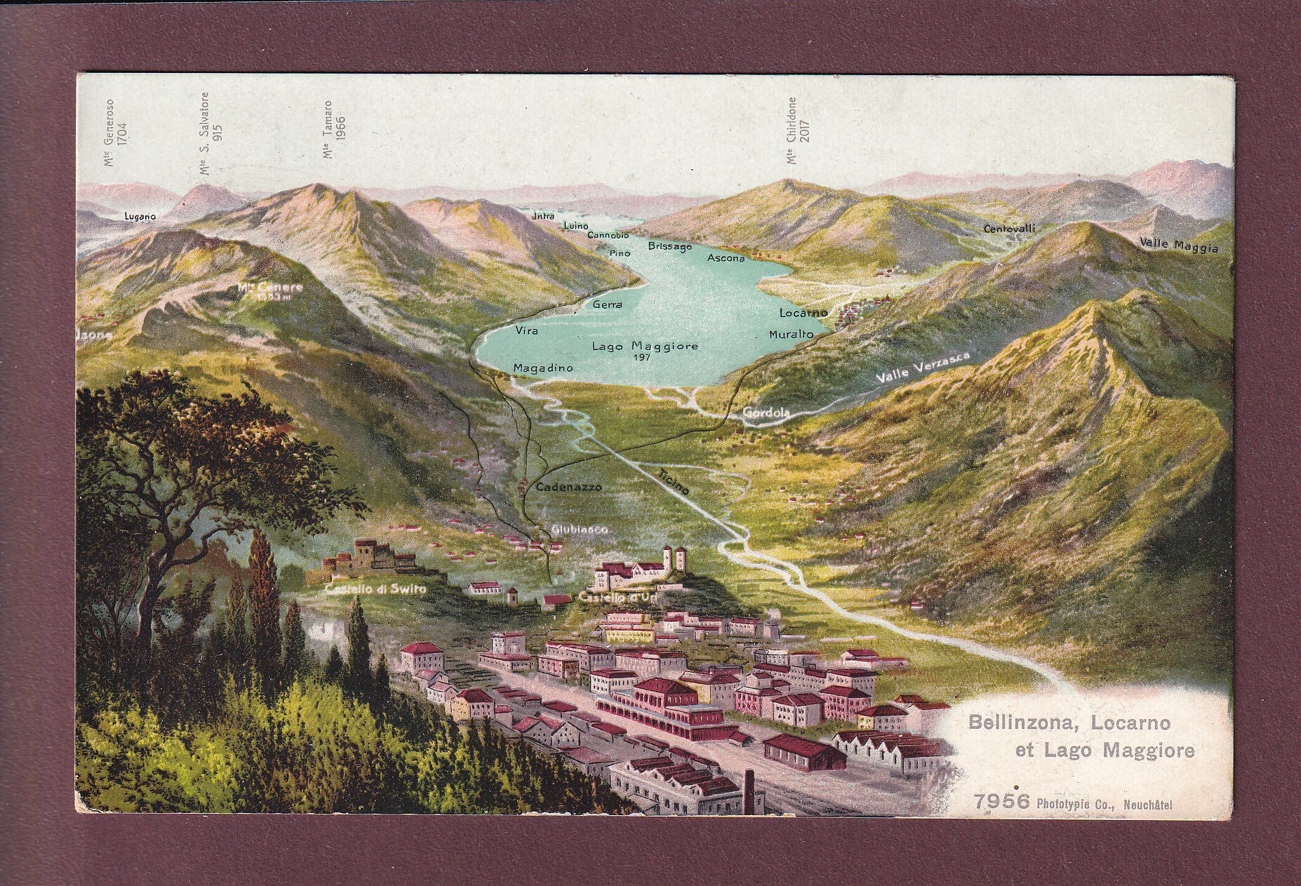 BELLINZONA e dintorni - 1915
