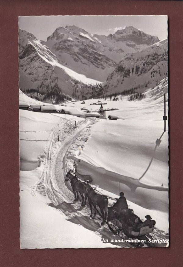 DAVOS - Sertigtal - Kutsche - 1966
