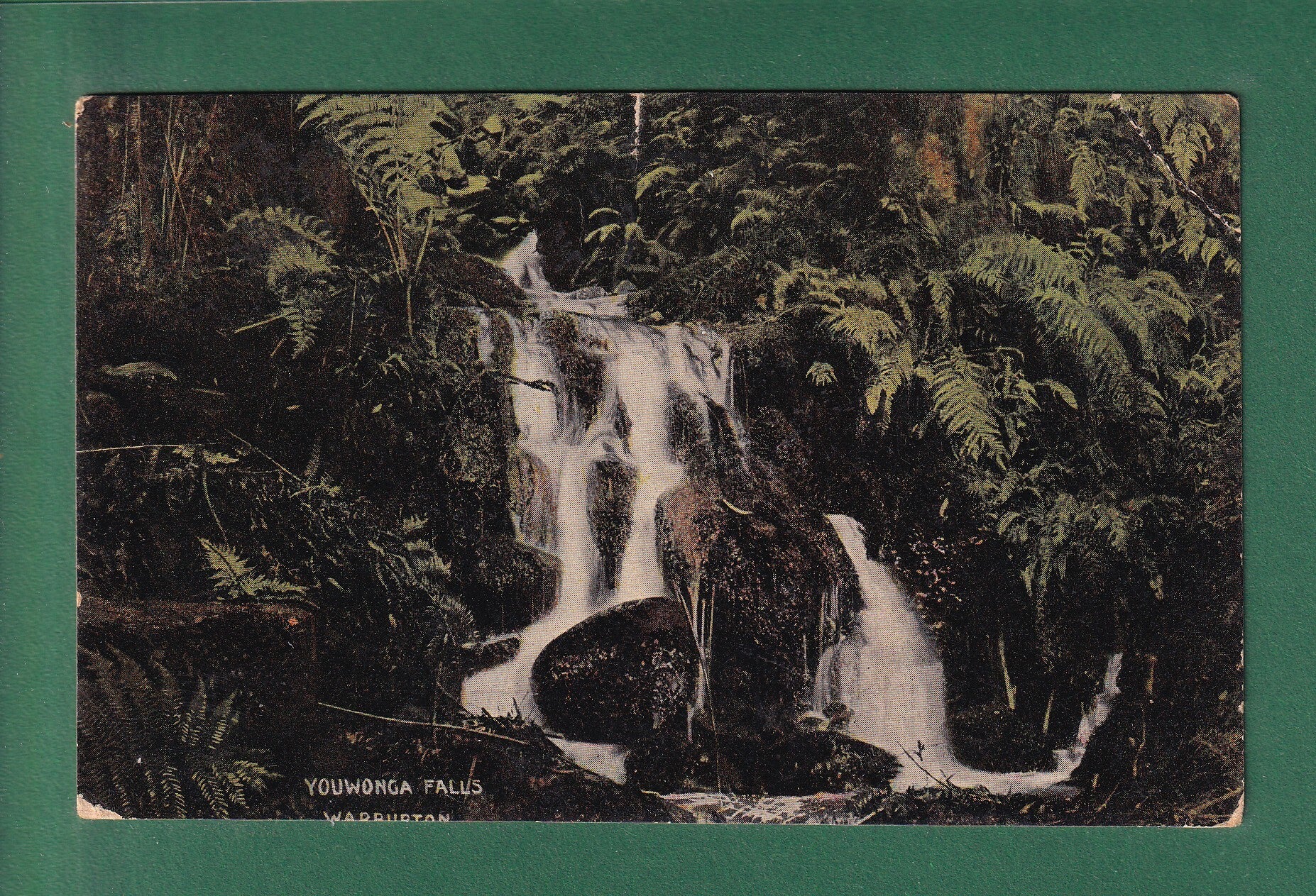 Australia - WARBURTON Youwonga Falls 1906 // corner fold //
