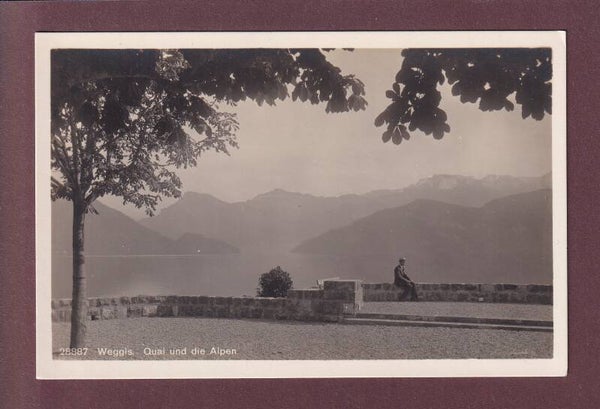WEGGIS - Quai und Alpen - 1927