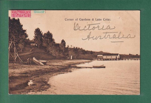 Australia - Corner of Gardens and LAKE COLAC - 1910
