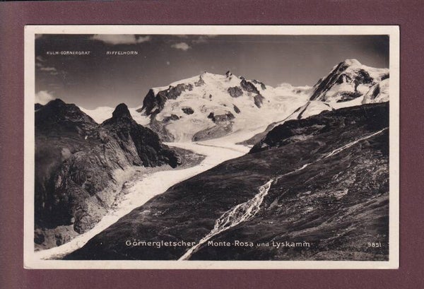 GORNERGLETSCHER - Monte Rosa - 1930