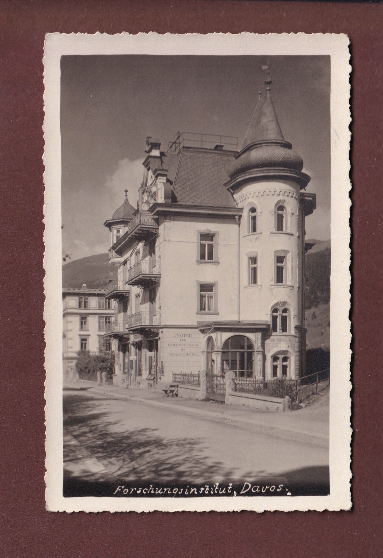 DAVOS - Forschungsinstitut - 1926