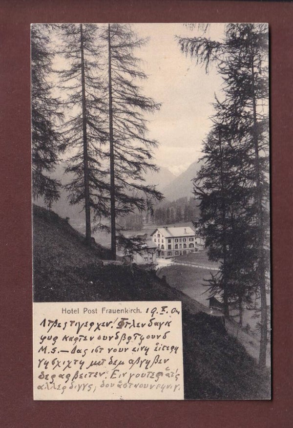 DAVOS - Hotel Post Frauenkirch - 1904
