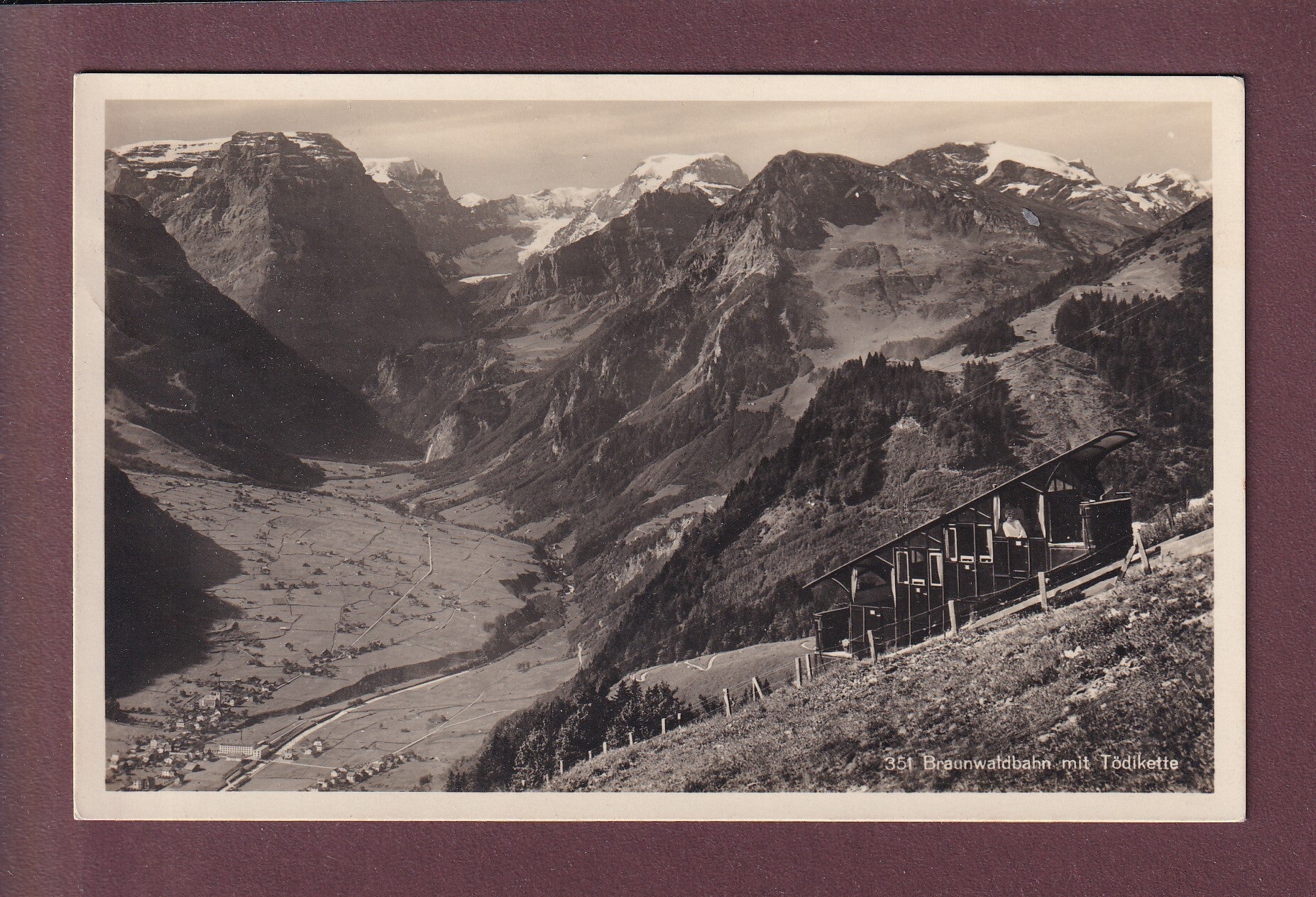 BRAUNWALD - Bahn - Tödikette - 1932