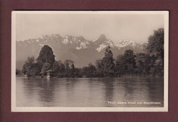THUN - ObereInsel - Stockhorn - 1934 // Falte //