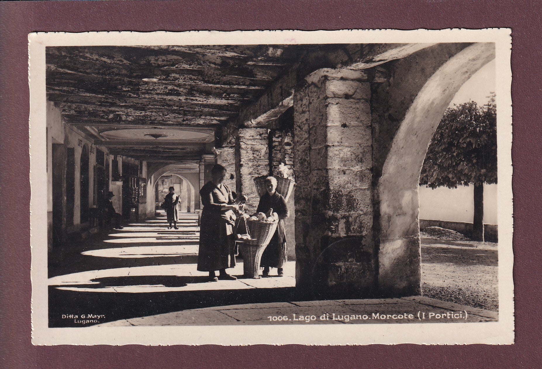 MORCOTE - Portici - Gente - 1935