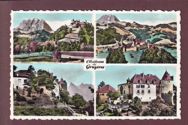 Château de GRUYERES - 4 images - 1957