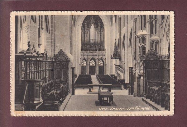 BERN - Inneres vom Münster - 1914