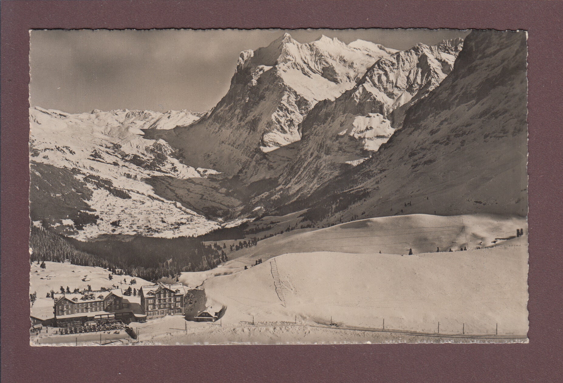 KLEINE SCHEIDEGG - Fliegeraufnahme - Feldpost - 1943