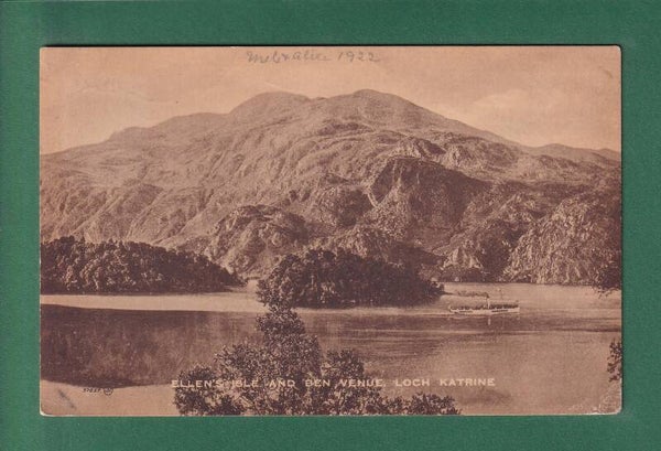 ELLEN'S ISLE and BEN VENUE - Loch Katrine - 1922
