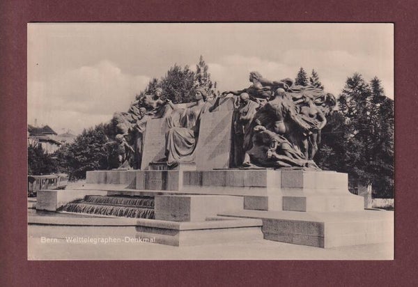 BERN - Welttelegraphen Denkmal - Tram