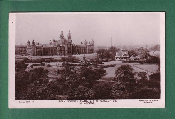 GLASGOW - Kelvingrove Park and Art Galleries - 1908